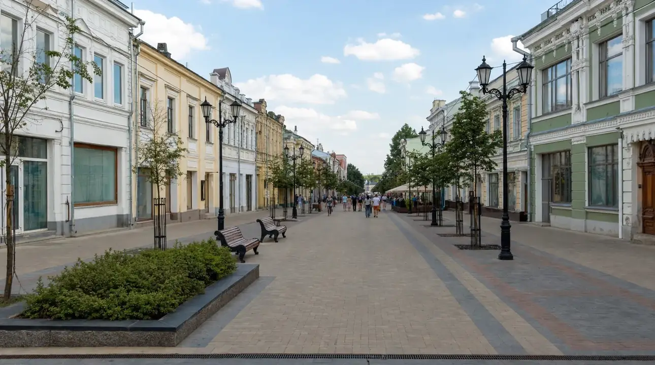 Благоустройство Почаинского оврага в Нижнем Новгороде: готовность 65%, завершение — ноябрь 2026 года